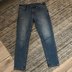 Old Navy Blue Relaxed Slim Taper Jeans with Classic Style